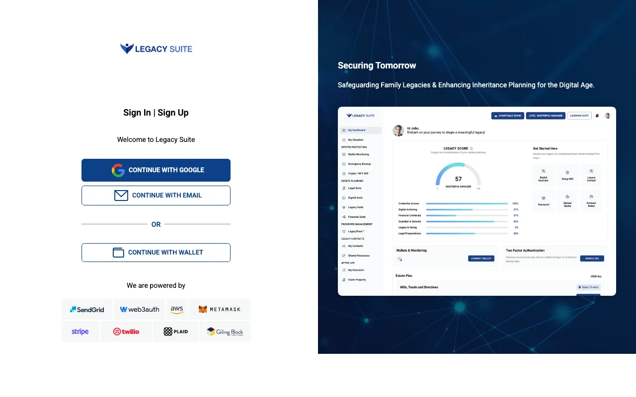 LegacySuite — Estate Planning Platform